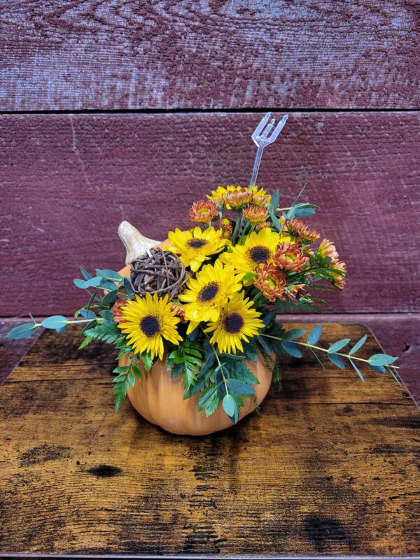 Ceramic Pumpkin Arrangement